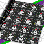 Bara en flicka som Kärlek jul-fonen Halloween Presentpapper<br><div class="desc">Den här konstiga halloween-julklappsdesignen är perfekt för kvinnor och flickor i alla åldrar som bara KÄRLEK Halloween och jul från läsksäsongen till julhelgen! Underbar för en Halloween-dräkt party, jul party eller för att visa kärlek för helgdagarna! Med "bara en Ghoul som Kärlek jul" roliga Halloween-minnen med söt spöke med julhatt...</div>