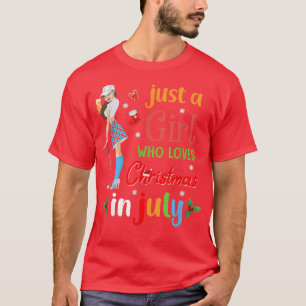Bara en flicka som Kärlek jul i juli, Golf Älskare T Shirt