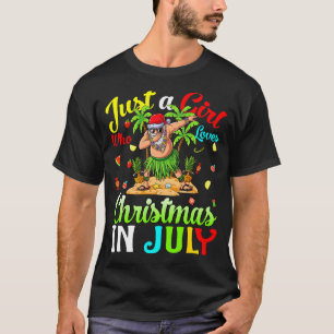 Bara en flicka som Kärlek jul i juli, Hawaiian mot T Shirt