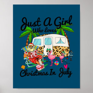 Bara en flicka som Kärlek jul i juli i Camping Poster