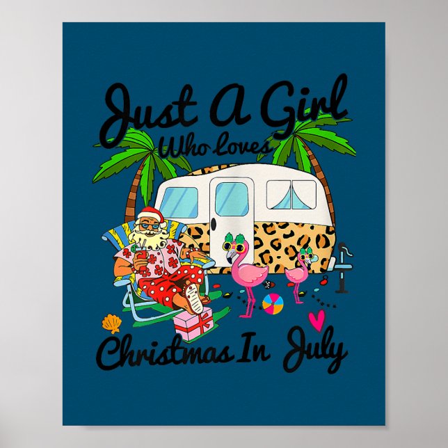 Bara en flicka som Kärlek jul i juli i Camping Poster (Framsidan)