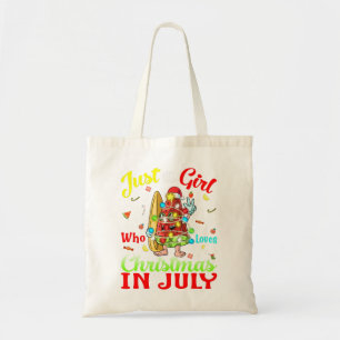 Bara en flicka som Kärlek jul i juli Watermelon Tygkasse