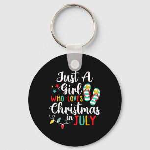 Bara en flicka som Kärlek jul i Jully Summer Nyckelring