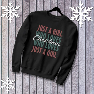 Bara en flicka som Kärlek jul Kvinnor T Shirt