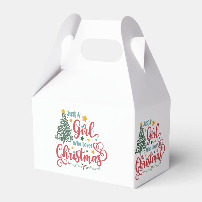 Bara en flicka som Kärlek jul Presentaskar (Framsidan Sidan)