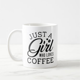 Bara en flicka som Kärlek kaffe Kaffemugg