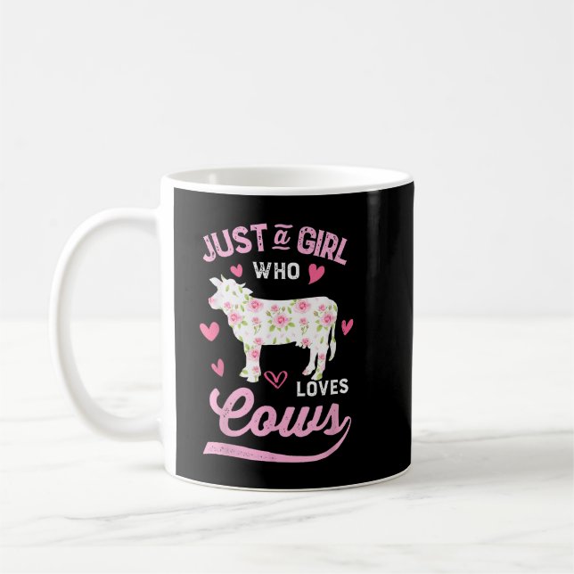 Bara en flicka som Kärlek kan lägga Silhouette Cut Kaffemugg (Vänster)