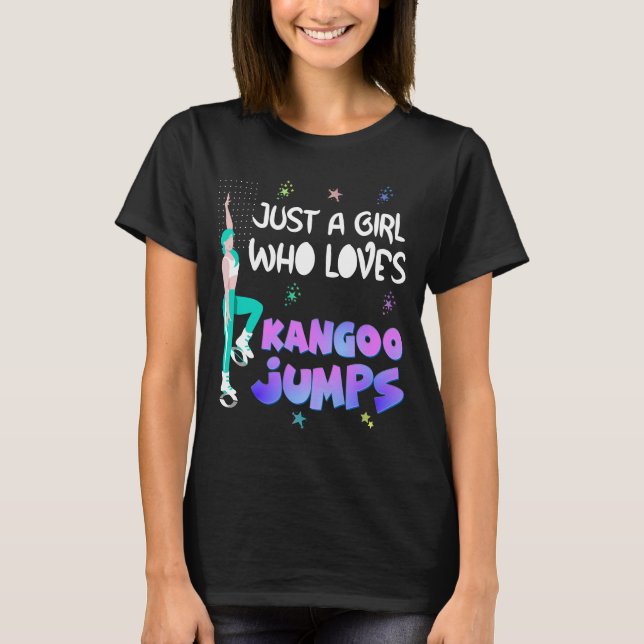Bara en flicka som Kärlek Kangoo Jumps T Shirt (Framsida)