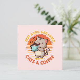 Bara en flicka som Kärlek Katt och kaffe
