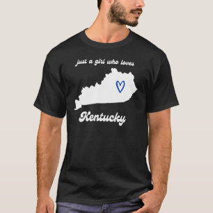 Bara en flicka som Kärlek Kentucky Cute Midwest T Shirt
