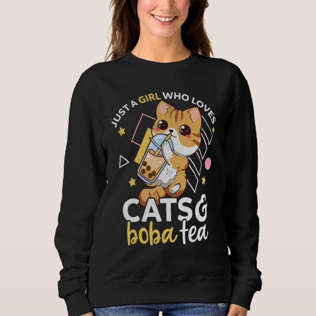 Bara en flicka som Kärlek klär sig och Boba Tea Ne T Shirt (Framsida)