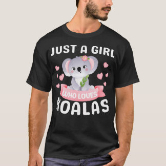 Bara en flicka som Kärlek Koala Bear-nyj jul B T Shirt