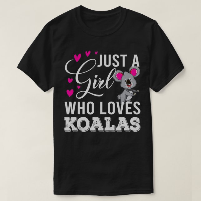 Bara en flicka som Kärlek Koala T Shirt (Design framsida)