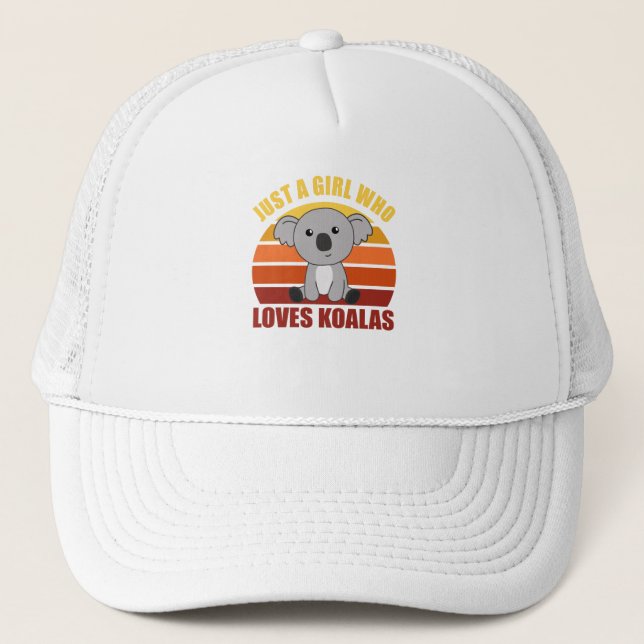 Bara en flicka som Kärlek Koalas Cute Animals Koal Keps (Framsida)