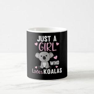 Bara en flicka som Kärlek Koalas Cute Koala bär Kaffemugg
