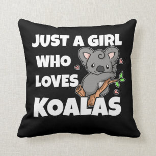Bara en flicka som Kärlek Koalas Koala Bear Costu Kudde