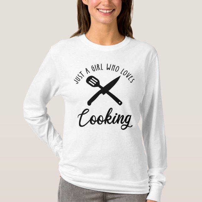 Bara en flicka som Kärlek kokar T Shirt (Framsida)