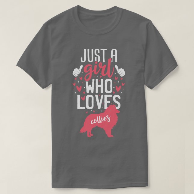 Bara en flicka som Kärlek kolliderar T Shirt (Design framsida)