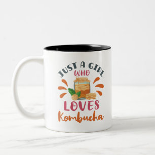 Bara en flicka som Kärlek Kombucha Tea Två-Tonad Mugg