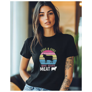 Bara en flicka som Kärlek Kött Carniätare Diet T Shirt