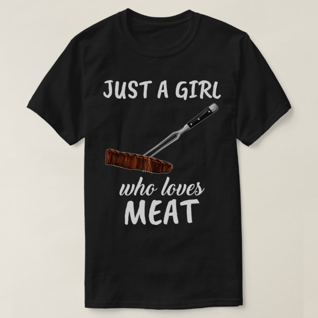 Bara en flicka som Kärlek Kött T Shirt (Design framsida)