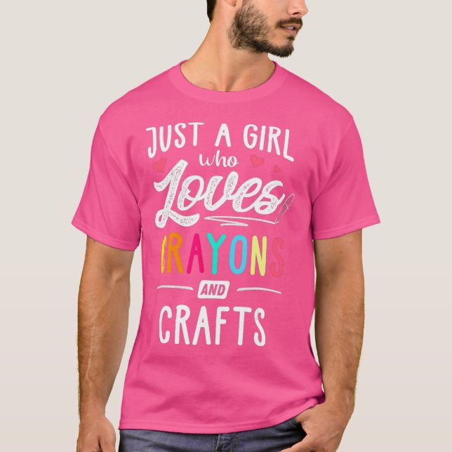 Bara en flicka som Kärlek Kritor och Crafts barn T Shirt (Framsida)