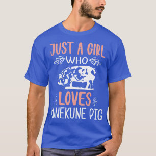 Bara en flicka som Kärlek Kunekune Gris T Shirt