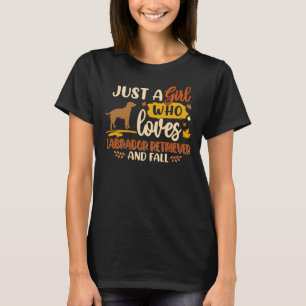 Bara en flicka som Kärlek Labrador får bästa Hund T Shirt