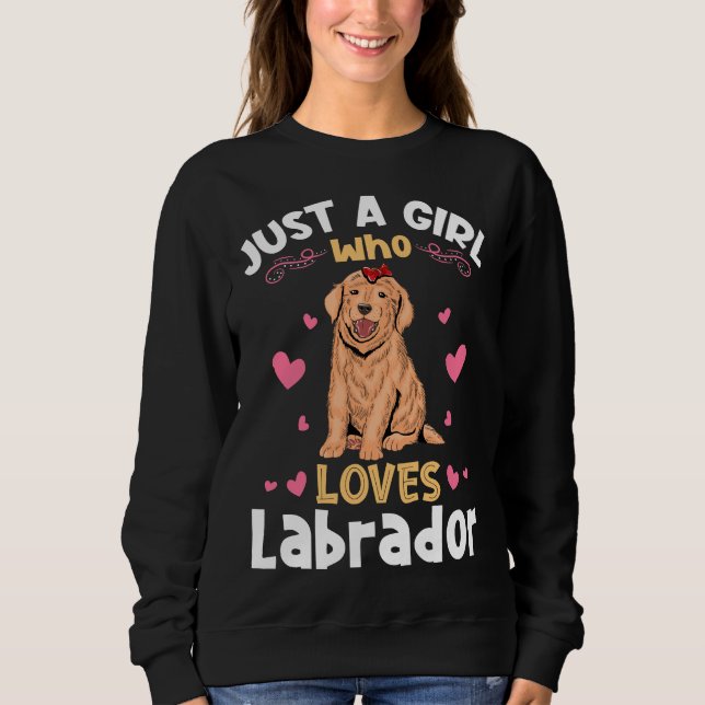 Bara en flicka som Kärlek Labrador upplöste sig ef T Shirt (Framsida)