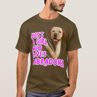 Bara en flicka som Kärlek Labradors T Shirt