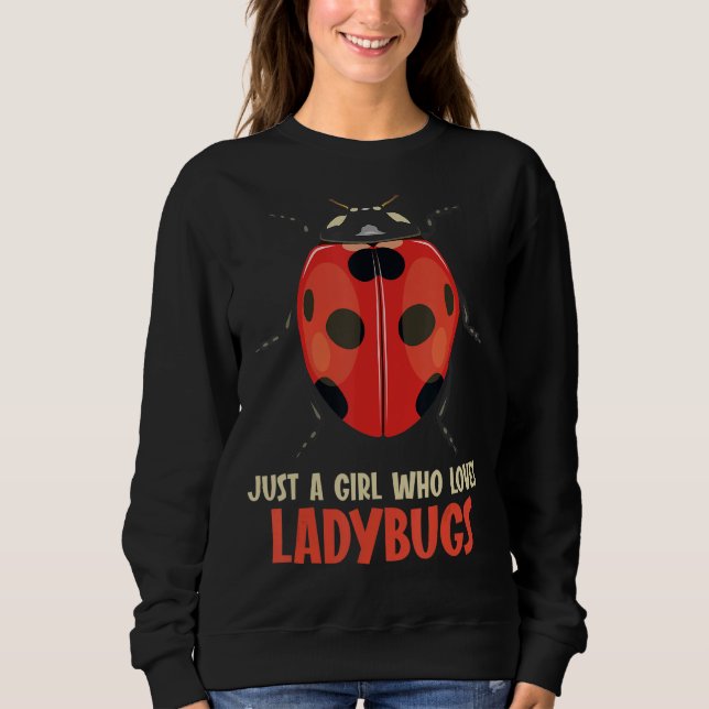 Bara en flicka som kärlek Ladybugs Ladybug T Shirt (Framsida)