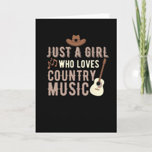 Bara en flicka som Kärlek Land Music Kort