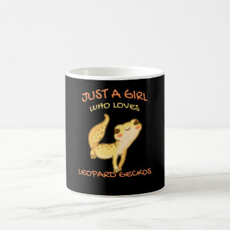 Bara en flicka som Kärlek Leopard Gecko Gekko Liza Kaffemugg
