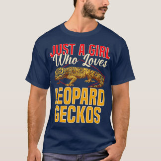 Bara en flicka som Kärlek Leopard Geckos T Shirt