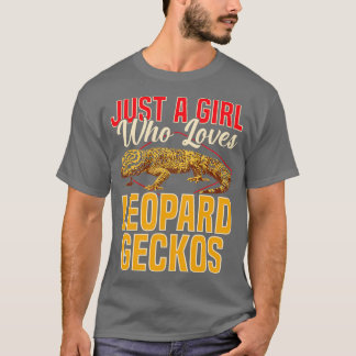 Bara en flicka som Kärlek Leopard Geckos T Shirt