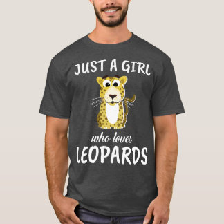 Bara en flicka som Kärlek leopards T Shirt