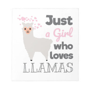 Bara en flicka som Kärlek Llamas Anteckningsblock
