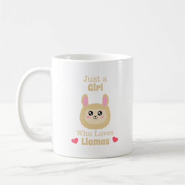 Bara en flicka som Kärlek Llamas Kaffemugg (Vänster)