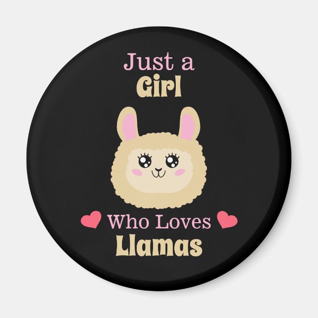 Bara en flicka som Kärlek Llamas Magnet (Framsidan)