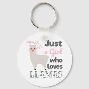 Bara en flicka som Kärlek Llamas Nyckelring