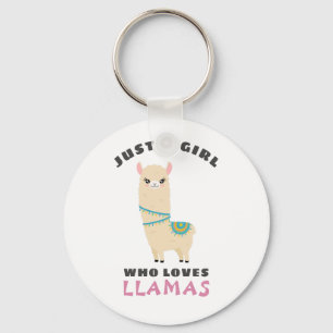Bara en flicka som kärlek Llamas Nyckelring
