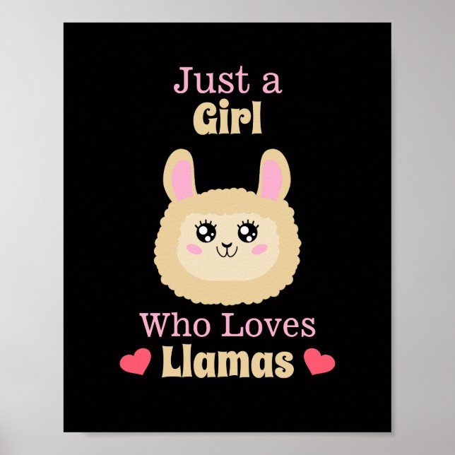 Bara en flicka som Kärlek Llamas Poster (Framsidan)