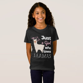 Bara en flicka som Kärlek Llamas T Shirt