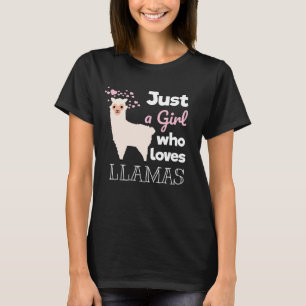 Bara en flicka som Kärlek Llamas T Shirt