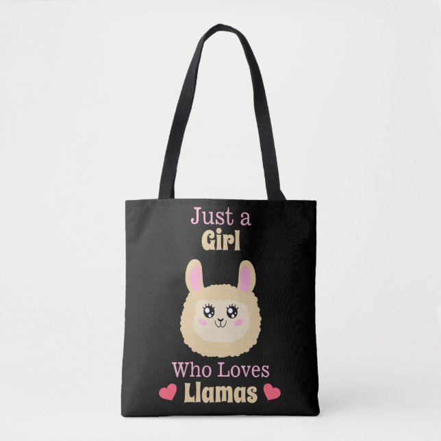 Bara en flicka som Kärlek Llamas Tygkasse (Framsida)