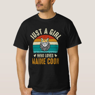 Bara en flicka som Kärlek Maine Coon T Shirt