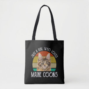 Bara en flicka som Kärlek Maine Coons Tygkasse