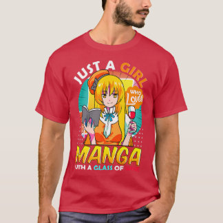 Bara en flicka som Kärlek Manga Anime Vin Merch fö T Shirt