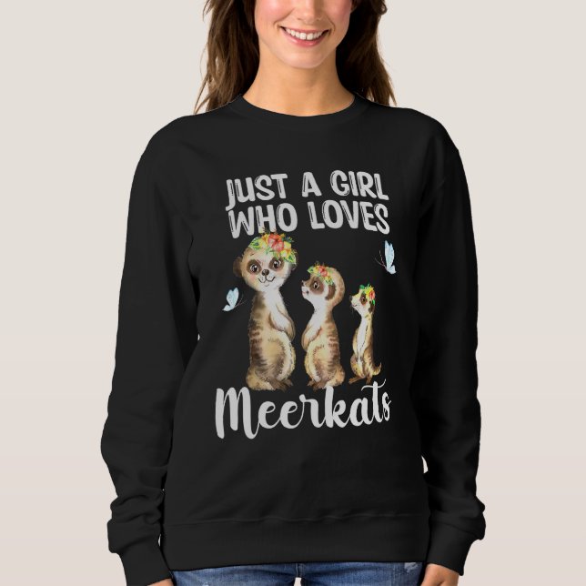 Bara en flicka som Kärlek Meerkats Meerkat Hawaiia T Shirt (Framsida)
