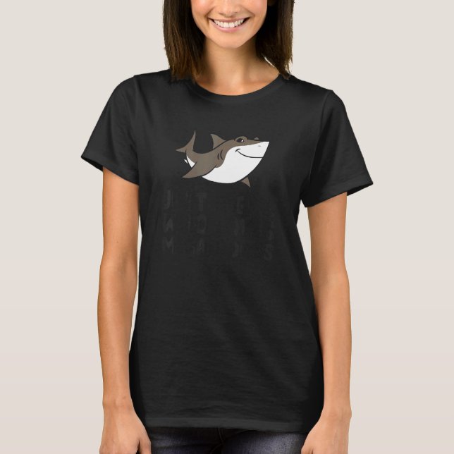 Bara en flicka som Kärlek Megalodons Cute Megalodo T Shirt (Framsida)